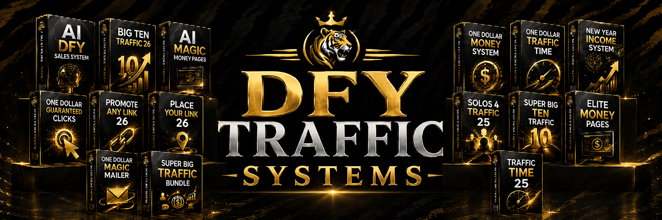 DFY Traffic Systems collection of traffic and income products